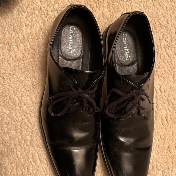 Black Calvin Klein dress shoes